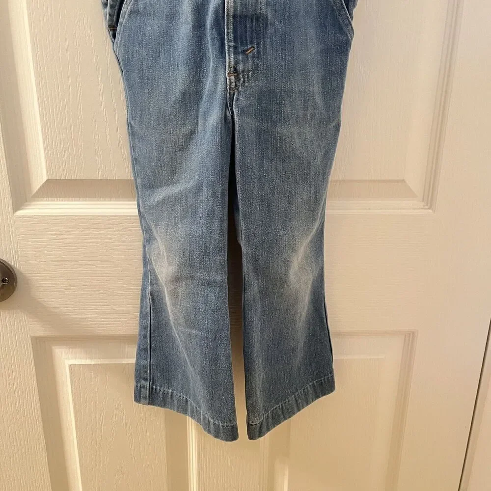 Vintage Levi's Orange Tab Denim Jean Overalls USA Kids Size 5